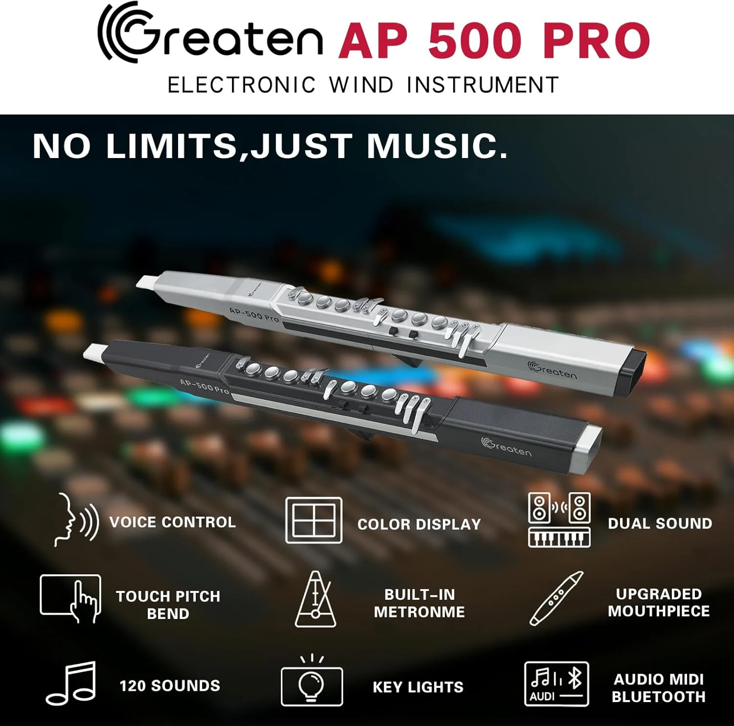 AP 500 Pro Electronic Wind Instrument Digital Saxophone - Image 2