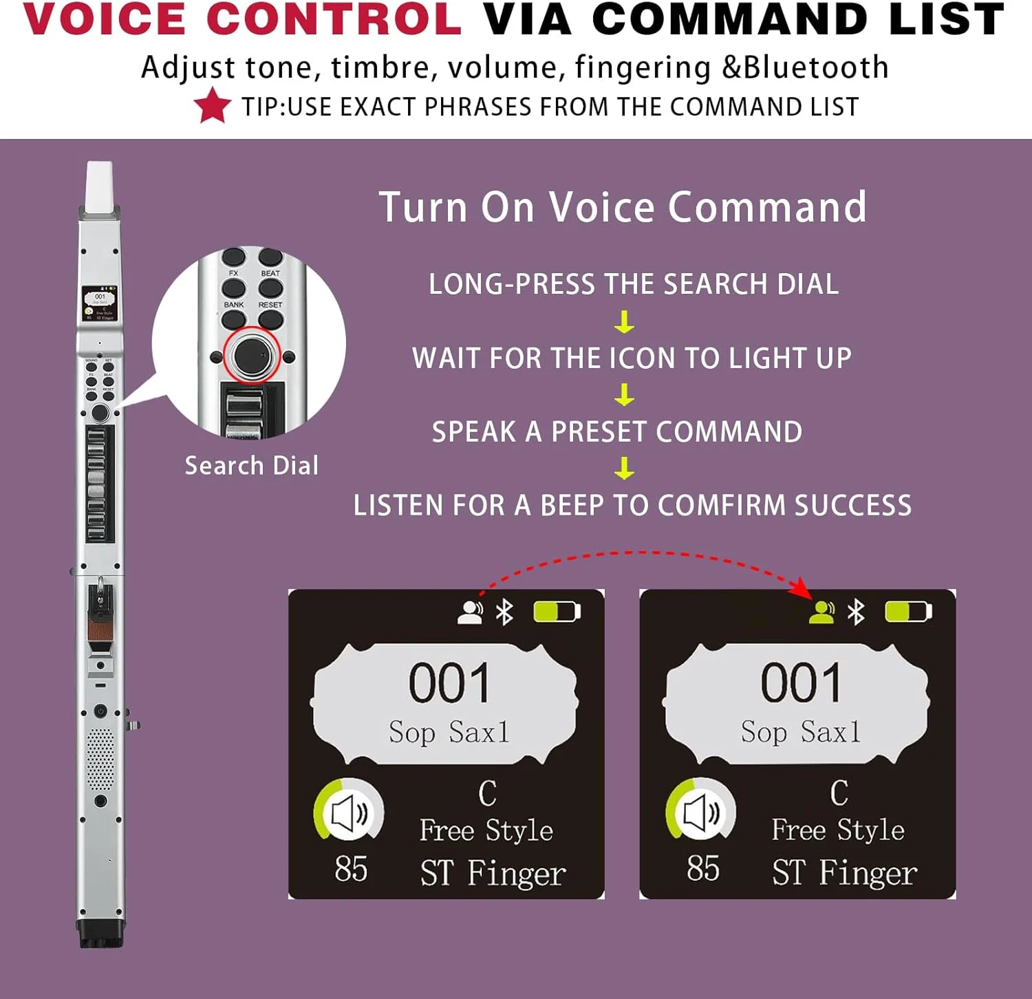 AP 500 Pro Electronic Wind Instrument Digital Saxophone - Image 8